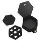 Dice Box Säilytyskotelo Lokero PU-nahkainen sieni Monitoiminen kannettava Travel Black Hex hinta ja tiedot | Vuorikiipeilyvarusteet | hobbyhall.fi