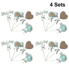 4Set Kakkukoristeet, Elephant Cake Topper hinta ja tiedot | Juhlakoristeet | hobbyhall.fi