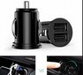 Musta 12V auton kuorma-auto Dual 2 portti USB Mini laturi sovitin iPhone 13 12 11 X Huawei Samsung Galaxy S22 Xiaomi 12 11 hinta ja tiedot | Sähköautojen lataustarvikkeet | hobbyhall.fi