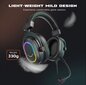 Fifine Dynamic RGB Gaming Headset Mic Over-Ear Headphones 7.1 Surround Sound PC PS4 PS5 3 taajuuskorjaimen asetukset Peli Elokuva Musiikki hinta ja tiedot | Kuulokkeet | hobbyhall.fi