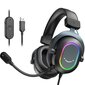 Fifine Dynamic RGB Gaming Headset Mic Over-Ear Headphones 7.1 Surround Sound PC PS4 PS5 3 taajuuskorjaimen asetukset Peli Elokuva Musiikki hinta ja tiedot | Kuulokkeet | hobbyhall.fi