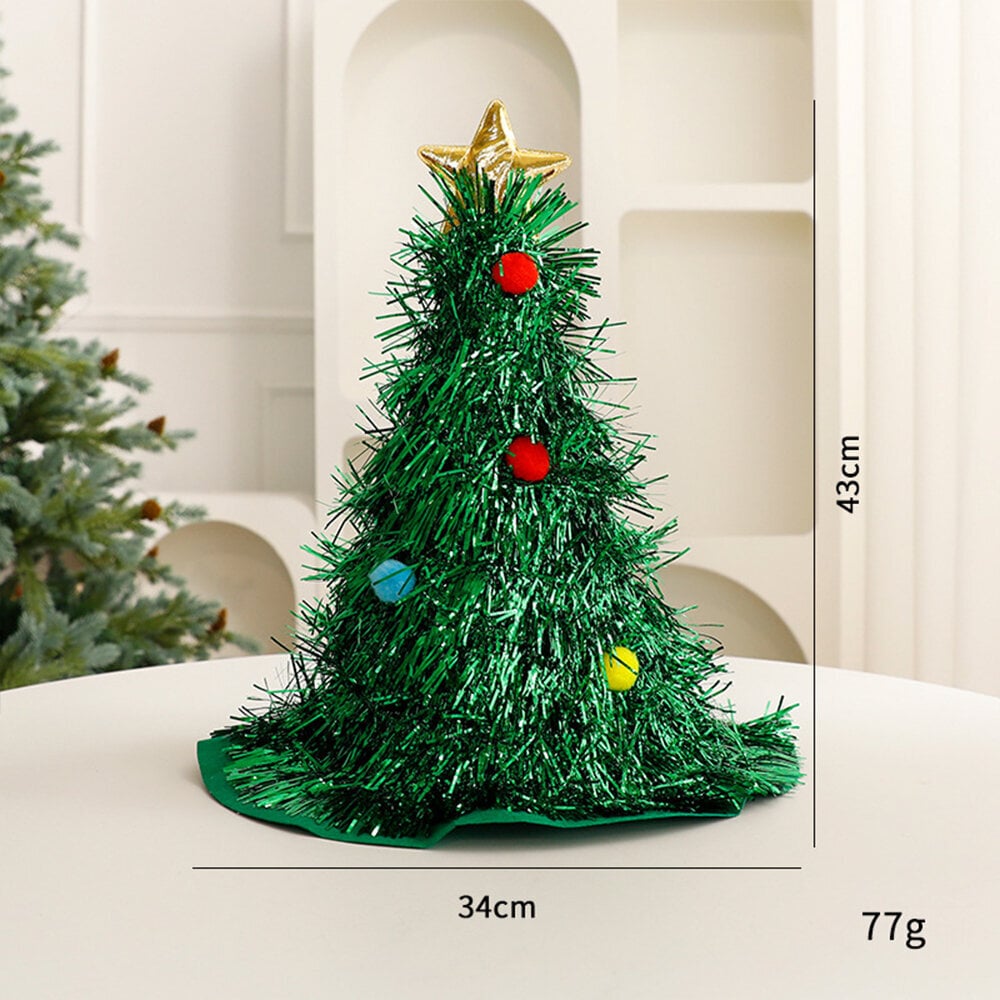 Joulukuusi Hat Holiday Decor Vihreä hinta ja tiedot | Naamiaisasut | hobbyhall.fi