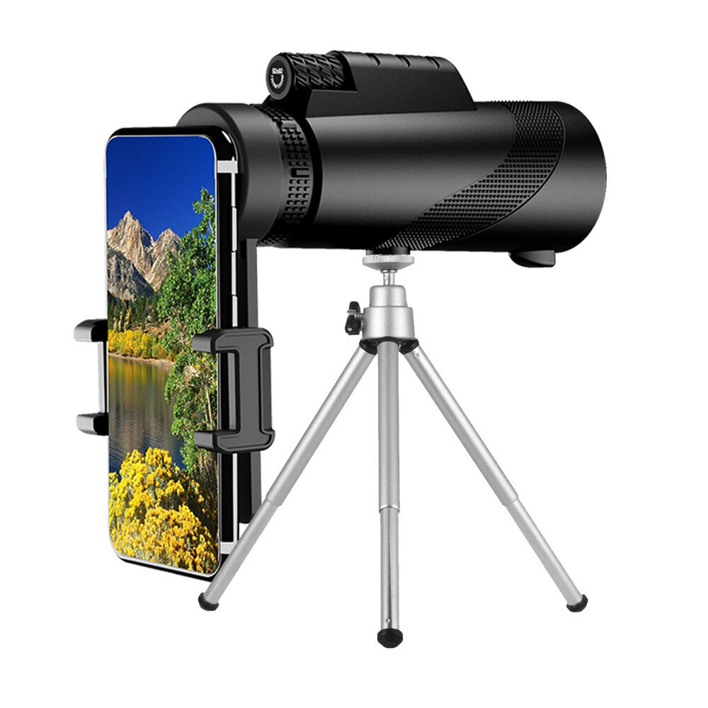 Tehokas zoom-teleskooppi 80x100 HD-monokulaari metsästykseen retkeilyyn ulkomatkoille 50 mm linssillä BLACK SET hinta ja tiedot | Mikroskoopit ja teleskoopit | hobbyhall.fi