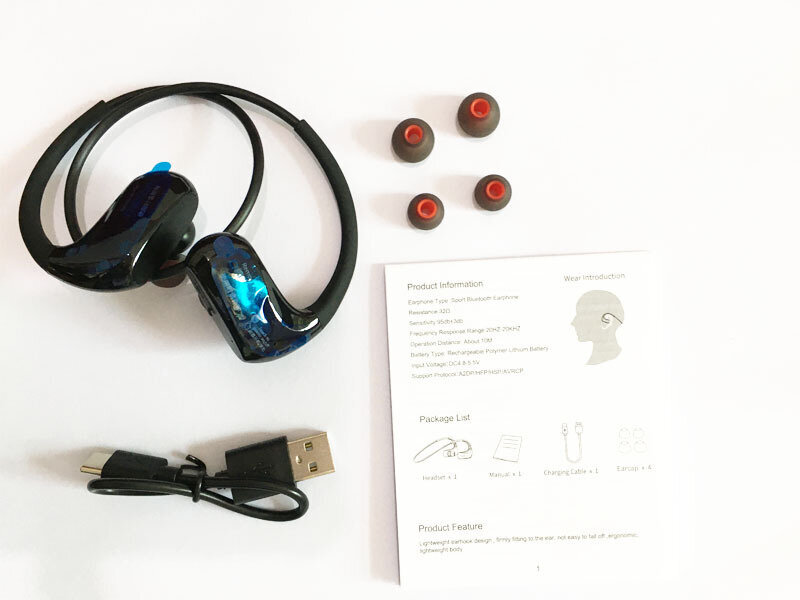 (Musta NO BOx) Dacomin langattomat bluetooth-kuulokkeet Running Sports IPX7 Vedenpitävät Bluetooth-kuulokkeet AAC mikrofonilla Xiaomi Hu iphone -kuulokkeille ja kuulokkeille hinta ja tiedot | Kuulokkeet | hobbyhall.fi