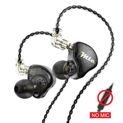 (Musta, ei mikrofonia) MTE Hi-FI 1DD Dynamic In-ear -kuulokeasema HIFI Bass Metal Monitor Running Sport -kuulokkeet X7 VXpro TA1 M10 MT1 -kuulokkeille ja kuulokkeille hinta ja tiedot | Kuulokkeet | hobbyhall.fi