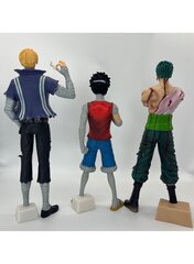 3 kpl Uusi One Piece toimintafiguuri Luffy Sauron Sanji 27cm hinta ja tiedot | Pienoismallit | hobbyhall.fi