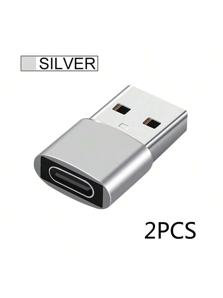 NNBILI NNBILI 2kpl USB-C-tyypin OTG-sovitin USB-C-uros-mikro-USB-naarasmuunnin Samsung S23 S22 S22 S21 S20 USBC OTG -liitin - Monivärinen hinta ja tiedot | Kaapelit ja adapterit | hobbyhall.fi