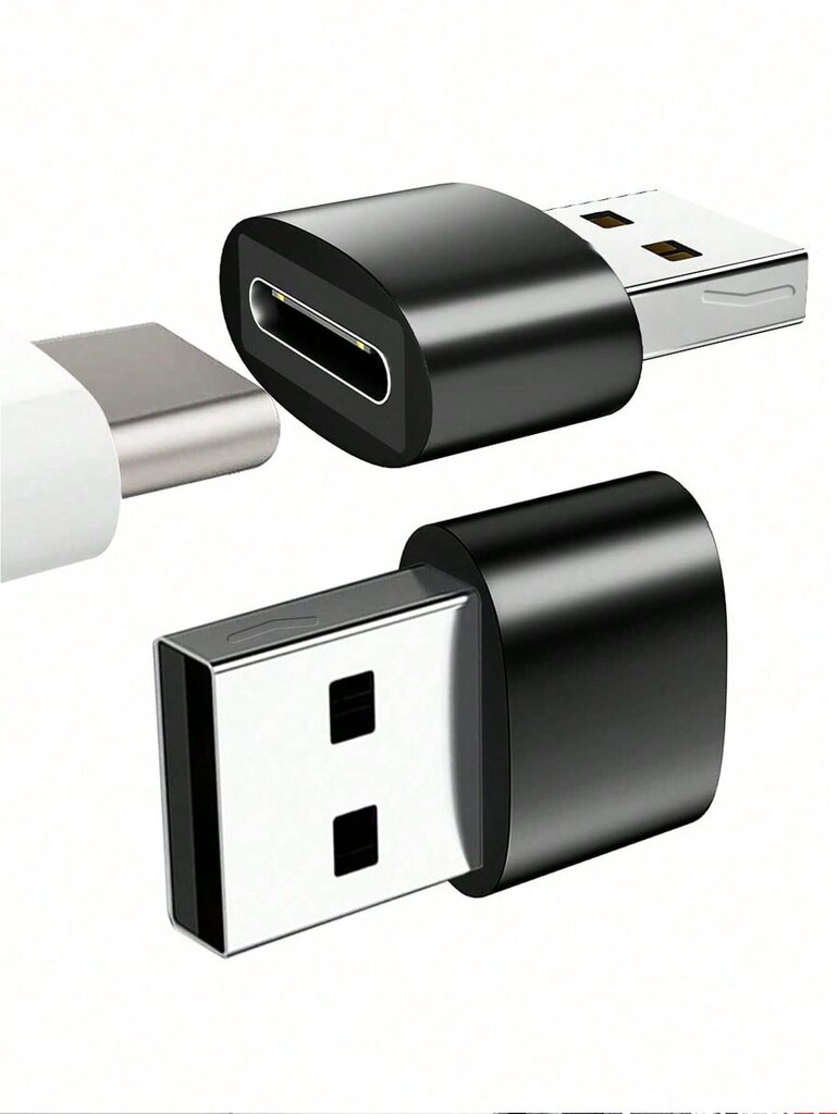 kpl / 2 kpl USB C -naaras-USB-urossovitin, tyypin C USB-laturimuunnin, joka on yhteensopiva IPhone 15 14 Plus 13 12 11 Pro Max -laitteen kanssa, Samsung Galaxy S23 S22 S21 S20 Ultra, Apple Watch Series 7 8 SE, AirPods IPad Air USB C Naaras-USB-urossovitin hinta ja tiedot | Kaapelit ja adapterit | hobbyhall.fi