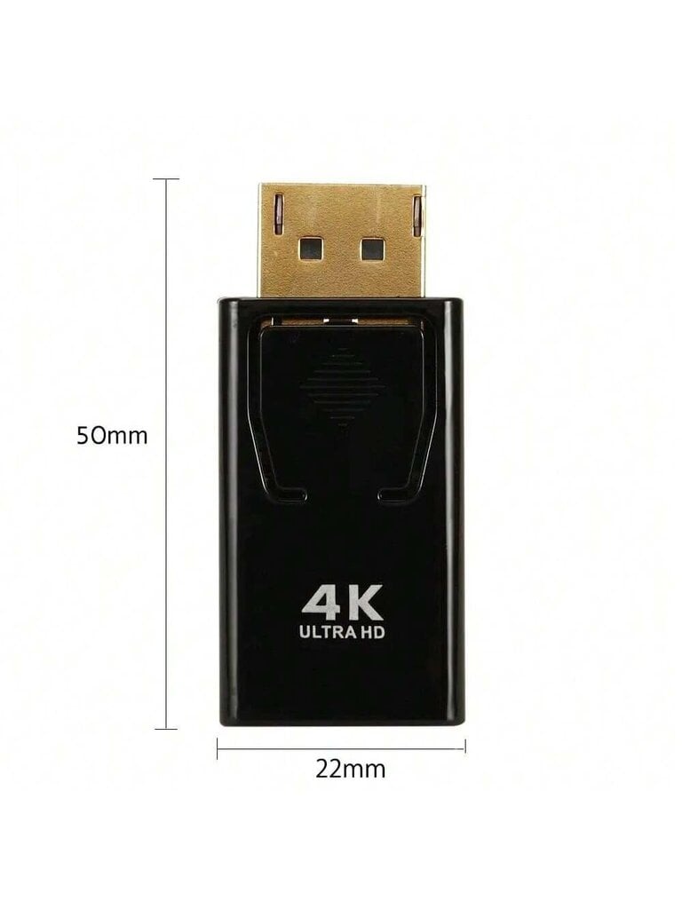 4K 1080P DisplayPort - HDMI-yhteensopiva sovitinmuunnin DP uros - naaras HD-TV HDMI-yhteensopiva videoäänikaapeli PS5 PC-televisiolle kannettavalle tietokoneelle - pöytäkone - musta hinta ja tiedot | Kaapelit ja adapterit | hobbyhall.fi