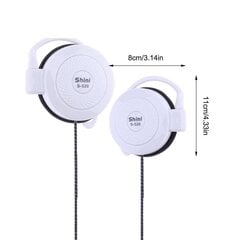 (Valkoinen)Shini S-520 3,5mm Stereo Mp4 Korvakoukku Peli Urheilu Vapaa-aika Matkapuhelin Universal Ear Hook Kuulokkeet Lanka Urheilukuulokkeet Kuulokkeet ja kuulokkeet hinta ja tiedot | Kuulokkeet | hobbyhall.fi