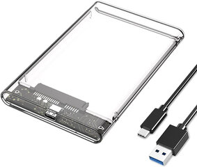 Kiintolevykotelo HDD 2,5" SATA, USB 3.1 hinta ja tiedot | Adapterit | hobbyhall.fi