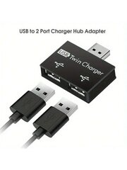 Maerknon 2 IN 1 USB-keskitin USB2.0-jakaja 1 uros-2-porttinen naaras USB-keskittimen muuntaja puhelimeen kannettavan tietokoneen oheislaitteet Tietokoneen lataustarvikkeet - monivärinen - musta hinta ja tiedot | Kaapelit ja adapterit | hobbyhall.fi