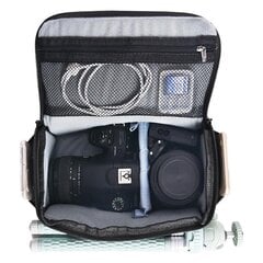 Vedenpitävä nailoninen videokameralaukku, yksiolkainen Messenger Bag DSLR-objektiivikotelo Sony Canon Nikon Greylle hinta ja tiedot | Kameratarvikkeet | hobbyhall.fi