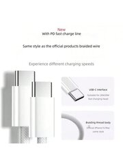 Eurooppalainen Plug USB C -laturilohko PD20W+USB-C Braiding Line yhteensopiva Apple IPhone 15 Plus/15 Pro Max, IPad Pro 12.9/11 Inch/4/3 Gen/Air/Mini, IPad-seinäpistokkeen virtasovittimen Cube Brick kanssa hinta ja tiedot | Kaapelit ja adapterit | hobbyhall.fi