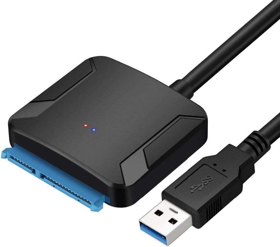 USB 3.0–SATA-kaapeli 3,5 2,5 tuuman SSD-kiintolevylle SATA III -kiintolevytuki UASP Yhteensopiva USB 1.1/2.0/3.0:n kanssa (ulkoisella 12V/2A virtalähteellä) hinta ja tiedot | Adapterit | hobbyhall.fi