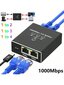 Gigabit Ethernet Switch Splitter Adapter, RJ45 1000 Mbps LAN Network Extender, 1 - 2/3/4 portin laajennus tietokoneille, kameroille, reitittimille, RJ45-laitteille - musta hinta ja tiedot | Kaapelit ja adapterit | hobbyhall.fi