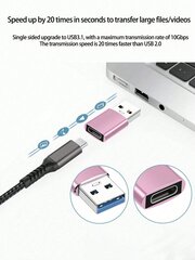 1 kpl 3.0 nopea USB Type-C -USB-sovitin, yhteensopiva puhelimien ja tietokoneiden kanssa, Type-C-liitäntä tiedonsiirtoon ja lataamiseen, monitoimisovitin - monivärinen hinta ja tiedot | Kaapelit ja adapterit | hobbyhall.fi