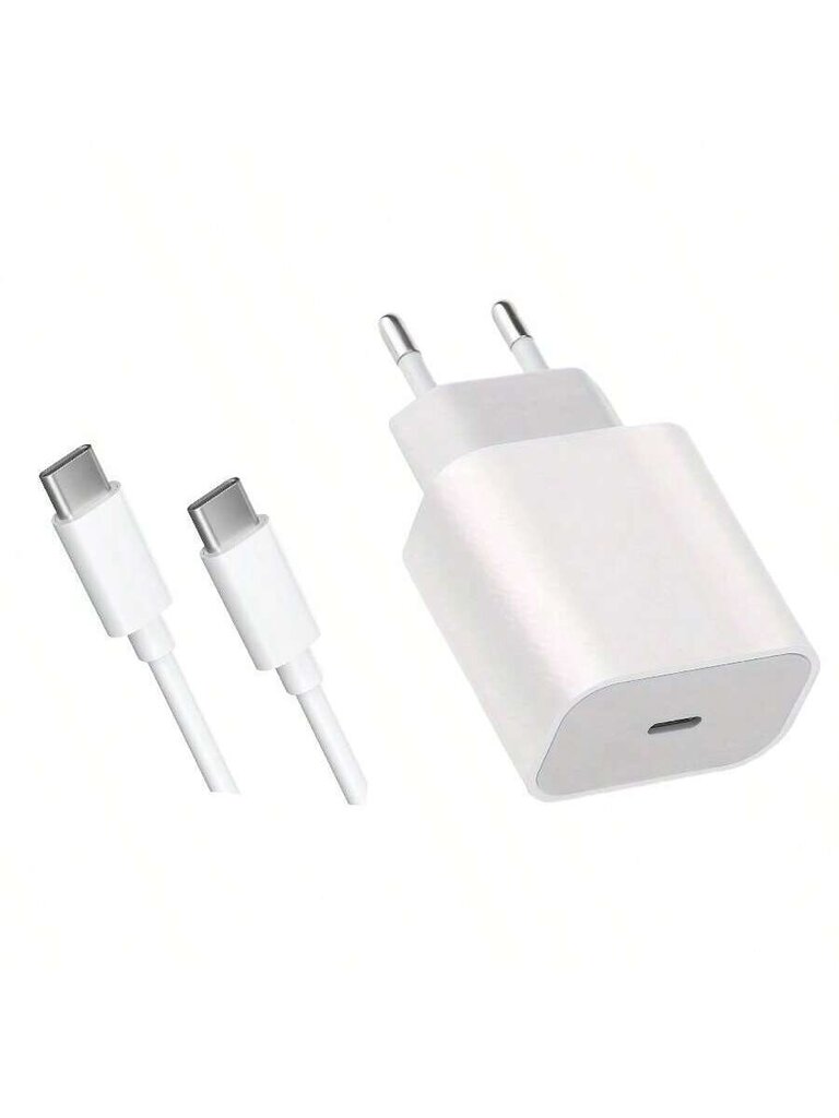 USB Type-C -seinälaturi, 5v2a PD -pikalataussovitin, eurooppalainen standardipistoke, matkavirtalähde, yhteensopiva iPhone 15 -sarjan ja iPadin kanssa hinta ja tiedot | Kaapelit ja adapterit | hobbyhall.fi