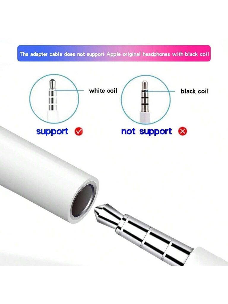 1-3 kpl 3,5 mm kuulokeliitäntäsovitin Yhteensopiva IPhone 14 Pro Max/14 Pro/14 Plus/14/13/12/11/X/Pro Max 3,5 mm Adapter Converter Aux Audio -kaapelin kanssa hinta ja tiedot | Kaapelit ja adapterit | hobbyhall.fi