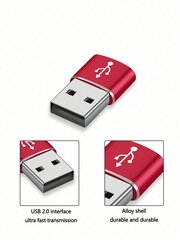 1kpl alumiiniseosmateriaali USB-C-sovitin, sopii lataukseen, tiedostonsiirtoon, c-tyypin muunnin puhelimeen, tietokone, kamera-musta-yksi koko hinta ja tiedot | Kaapelit ja adapterit | hobbyhall.fi