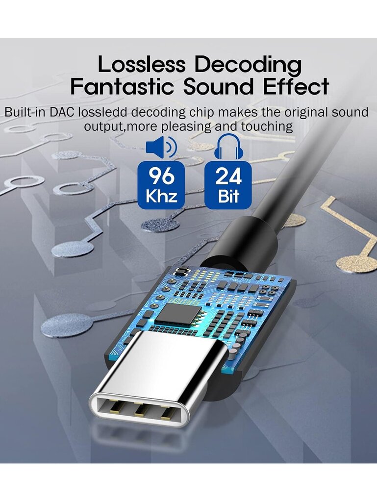 USB Type C - 3,5 mm naaras kuulokeliitäntäsovitin, USB C - Aux Audio Dongle -kaapeli, yhteensopiva USB C - uros - 3,5 mm naaraskuulokeliitäntä Toimii hyvin kaikkien C-tyypin laitteiden kanssa: GalaxyS23 S23+ S23 Ultra, S22 S22+ S22 Ultra, S21 S21+ S21 Ult hinta ja tiedot | Kaapelit ja adapterit | hobbyhall.fi