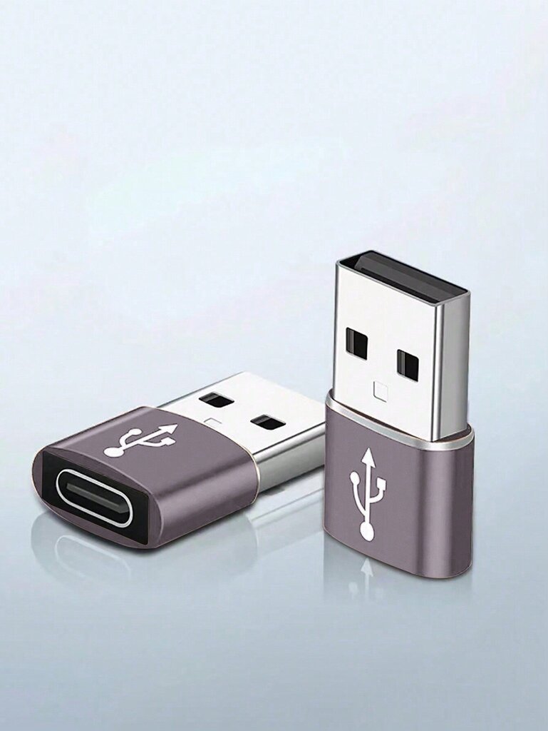 1kpl alumiiniseoksesta valmistettu USB-C-sovitin, sopii lataukseen, tiedonsiirto älypuhelimeen, tietokoneeseen, kameraan - musta - yksi koko hinta ja tiedot | Kaapelit ja adapterit | hobbyhall.fi