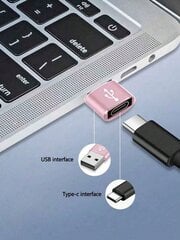 1kpl alumiiniseoksesta valmistettu USB-C-sovitin lataamiseen ja tiedonsiirtoon, yhteensopiva puhelimien, tietokoneiden, kameroiden kanssa - musta - yksi koko hinta ja tiedot | Kaapelit ja adapterit | hobbyhall.fi