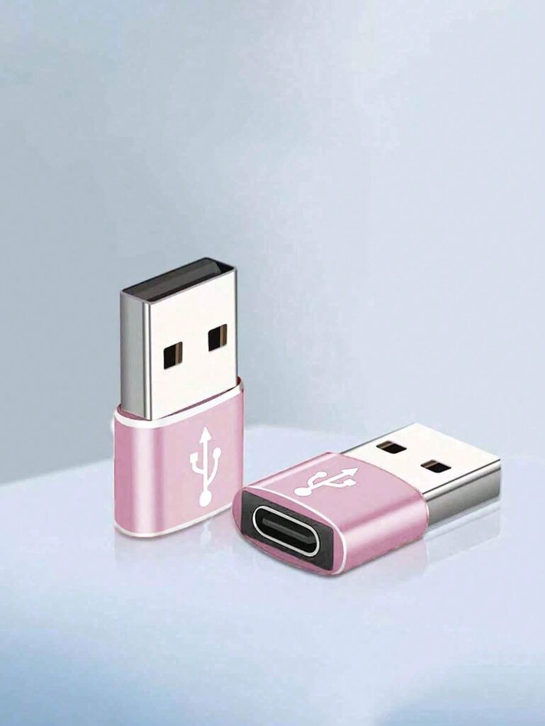 1kpl alumiiniseoksesta valmistettu USB-C-sovitin lataamiseen ja tiedonsiirtoon, yhteensopiva puhelimien, tietokoneiden, kameroiden kanssa - harmaa - yksi koko hinta ja tiedot | Kaapelit ja adapterit | hobbyhall.fi