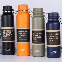 (1100mlvihreä) Thermos Double ruostumattomasta teräksestä valmistettu urheilullinen tyhjiöpullo ulkokiipeilyyn Fitness lämpöpullo teeeristekuppi - hinta ja tiedot | Juomapullot | hobbyhall.fi