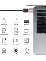 USB C - USB -sovitin Thunderbolt 4/3 - USB 3.0 OTG Adapter typec-c - USB -sovitin, joka on yhteensopiva kannettavan tietokoneen / tabletin / älypuhelimen kanssa, jossa on USB Type-C -portti. USB-C-USB-sovittimen avulla voit liittää tavallisia USB-lisävaru hinta ja tiedot | Kaapelit ja adapterit | hobbyhall.fi