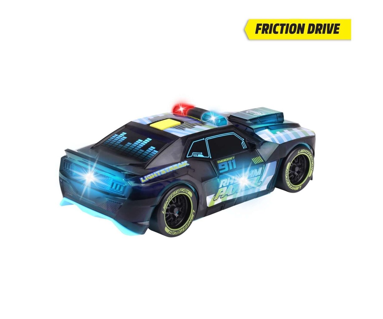 Dickie Toys Poliisiauto valolla ja äänellä Rhythm Patrol hinta ja tiedot | Poikien lelut | hobbyhall.fi