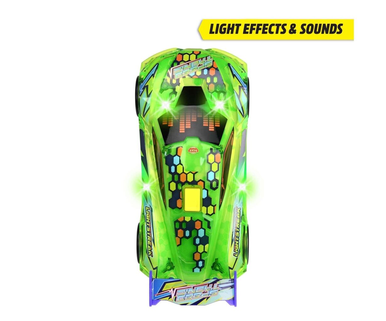 Kilpa-auto valoilla Sound Speed ​​​​Tronic Dickie Toys hinta ja tiedot | Poikien lelut | hobbyhall.fi