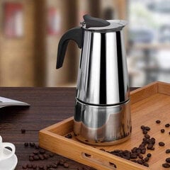 Kahvinkeitin 200 ml ruostumattomasta teräksestä valmistettu Moka Pot italialainen kahvinkeitin kotitoimistokäyttöön hinta ja tiedot | Termoskannut ja termosmukit | hobbyhall.fi