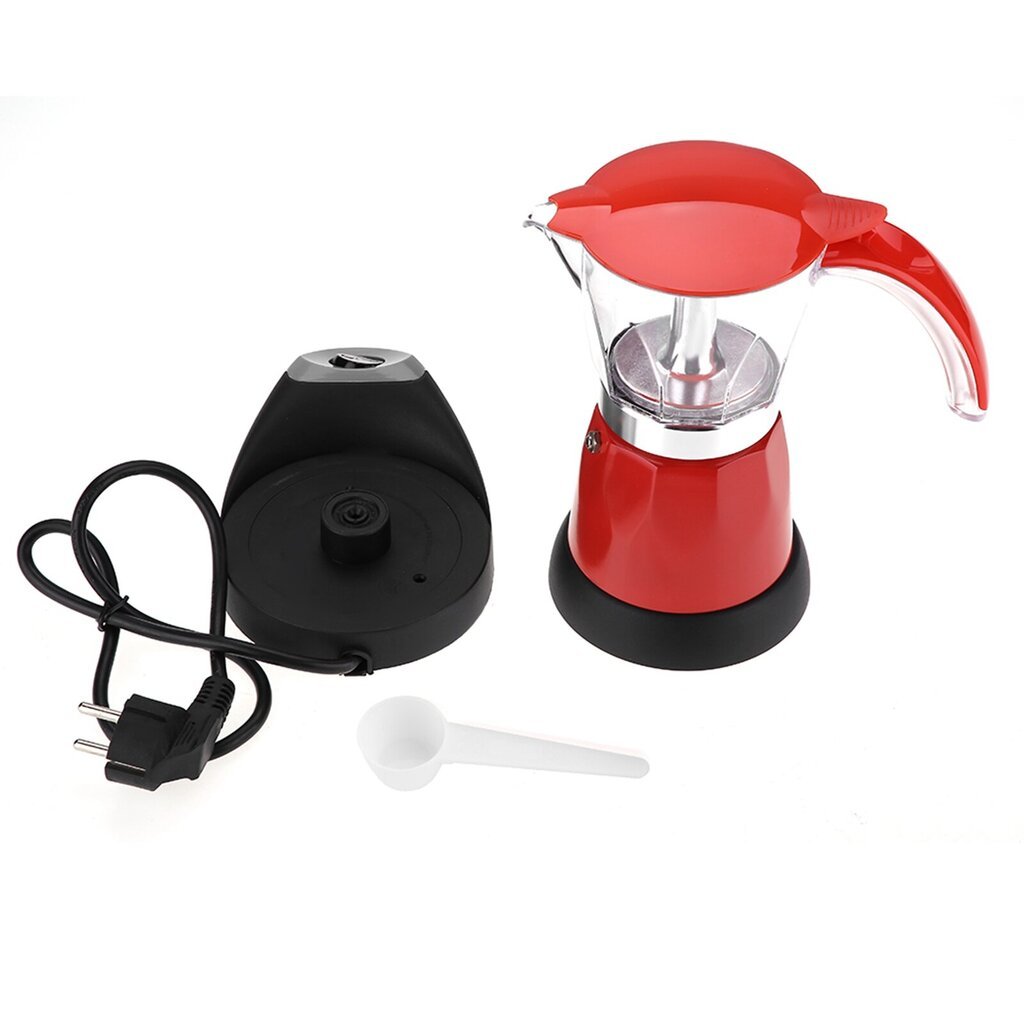 300ml/6 kuppia 480W sähköinen Moka Pot irrotettava liesitasoinen kahvinkeitin punainen hinta ja tiedot | Termoskannut ja termosmukit | hobbyhall.fi