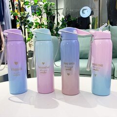 (500 ml hopea) Bpa-vapaa eristetyt imupullot Urheilupyörälämmöt Olkikuppi Kannettava köysitermos Vesipullo Kahvimuki Matkailu - hinta ja tiedot | Juomapullot | hobbyhall.fi