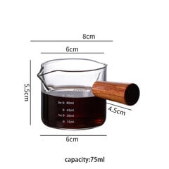 (75ml) Raidallinen maitokannu Lämmönkestävä lasikuppi Kahvi Maito Teeerotin Fair Cup Kotikahvila Juomatarvikelahja - Maidonvaahdotuskannu - hinta ja tiedot | Juomapullot | hobbyhall.fi