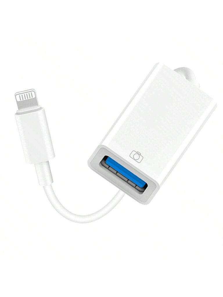 1 kpl OTG/USB-sovitin kaapelilla, Lightning to USB 3.0 OTG -sovitin, tukee kameraliitäntää, USB-muistitikku, yhteensopiva IPhone 14/13-White kanssa hinta ja tiedot | Kaapelit ja adapterit | hobbyhall.fi