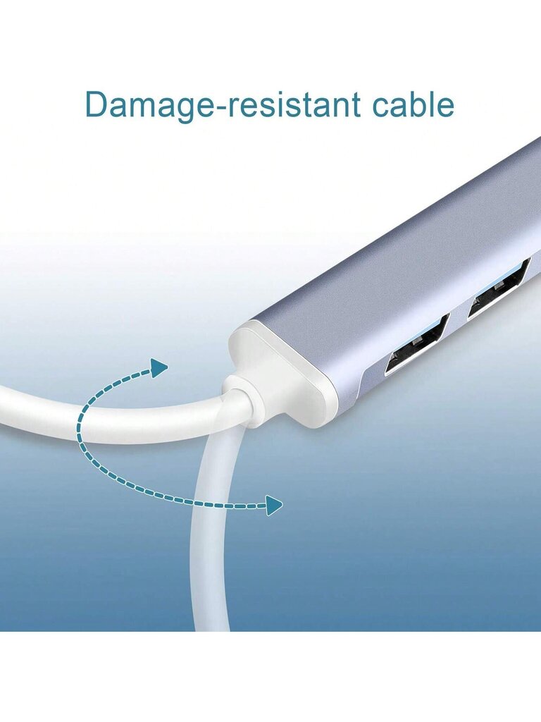 USB 3.0 -keskitin, 4-porttinen USB-keskittimen jakaja, kannettava USB-sovitin, mini-moniporttilaajennus pöytäkoneelle, kannettavalle tietokoneelle, flash-asemalle, kiintolevylle, konsoliin, tulostimeen, tietokoneeseen, näppäimistöihin ja muihin - harmaa hinta ja tiedot | Kaapelit ja adapterit | hobbyhall.fi