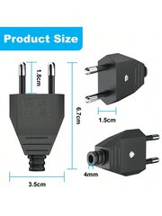 4/6/8 kpl EU Plug Adapter, EU Type C Urospistoke, voidaan asentaa naarasliittimellä, 250V 2,5V, Schuko virtajohto langallinen pistorasia ruuvimeisselillä, mustavalkoinen, sopii sähköjohdotukseen, teollisuus, koti hinta ja tiedot | Kaapelit ja adapterit | hobbyhall.fi