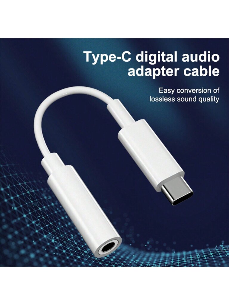 kpl USB-C:stä 3,5 mm:n kuulokeliitäntään sovittimen Dongle-apukaapeli, joka on yhteensopiva iPhonen/Samsungin// Type-C-puhelin-moniväristen kanssa hinta ja tiedot | Kaapelit ja adapterit | hobbyhall.fi