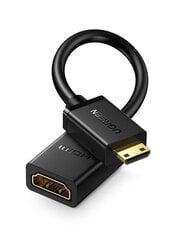 UGREEN 4K60Hz Mini HDMI uros-HDMI-naaras sovitinkaapeli - musta yksi koko hinta ja tiedot | Kaapelit ja adapterit | hobbyhall.fi