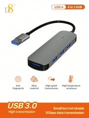 D8 4 in 1 USB 3.0 -keskitin USB-jakaja USB-laajennus kannettavalle tietokoneelle, hiirelle, USB3.0+USB2.0*3, virransyöttö Type C -portti Yhteensopiva MacBookin, kytkimen, Chromebookin, flash-aseman, U-levyn, konsolin, tulostimen, matkapuhelimen kanssa HDD hinta ja tiedot | Kaapelit ja adapterit | hobbyhall.fi