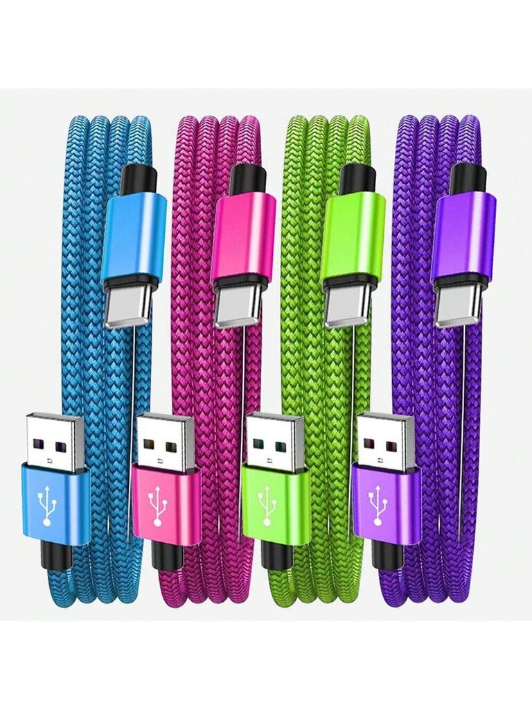 USB A - Type C -pikakaapeli, USB C -kaapeli Nylon punottu Android-laturijohto, Yhteensopiva Samsung Galaxy S21 S20 S10 S9 S8 Note 20 1 0 9 8 7,A71 A51 A32,,Moto,PS5 ja C-tyypin eri laitteiden kanssa - sininen hinta ja tiedot | Kaapelit ja adapterit | hobbyhall.fi