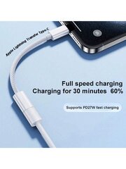 1kpl punottu USB-C-Lightning-äänisovitin, yhteensopiva seuraavien kanssa: IPhone 16 Pro Max/16 Pro/16 Plus/16, IPhone 15 Pro Max/15 Pro/15 Plus/15, Samsung, IPad, muunnossovitin-Multicolor hinta ja tiedot | Kaapelit ja adapterit | hobbyhall.fi