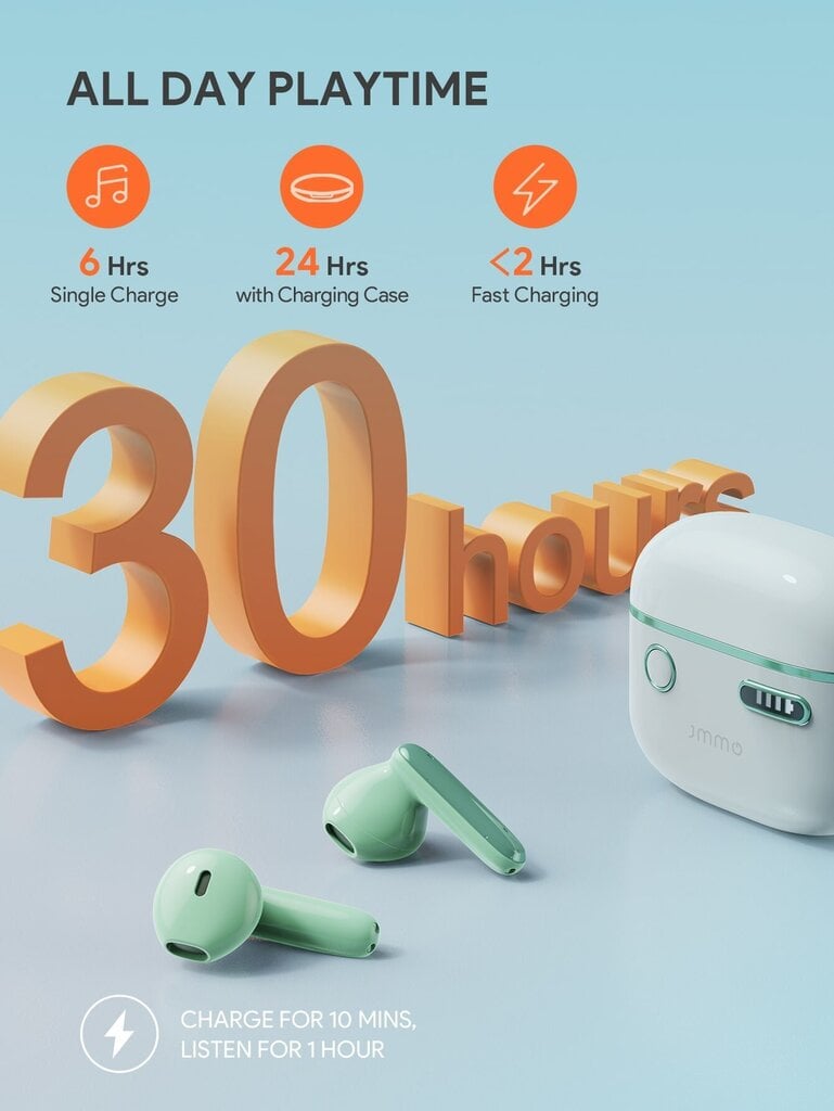 JMMO Wireless Earbuds -kuulokkeet pelikuulokkeet erittäin alhaisella viiveellä ja 13 mm:n dynaamisilla ajureilla naisille, lapsille, miehille, joululahjoja joululahjoille, must-have syksylle ja talvelle - Sininen - yksi koko hinta ja tiedot | Kuulokkeet | hobbyhall.fi