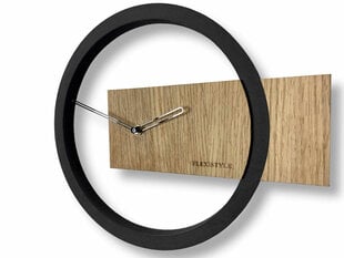 Seinäkello Oak Horizontal hinta ja tiedot | Kellot | hobbyhall.fi