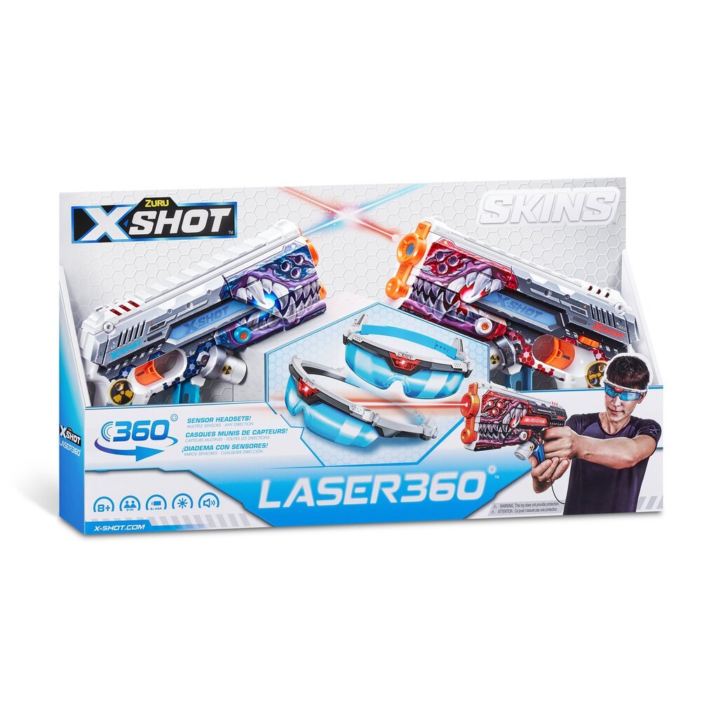 X-SHOT leluase Laser Skins, 2 kpl hinta ja tiedot | Poikien lelut | hobbyhall.fi