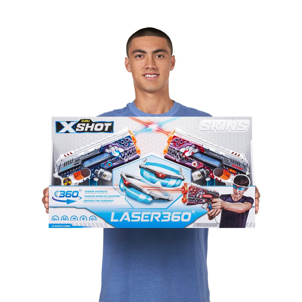 X-SHOT leluase Laser Skins, 2 kpl hinta ja tiedot | Poikien lelut | hobbyhall.fi