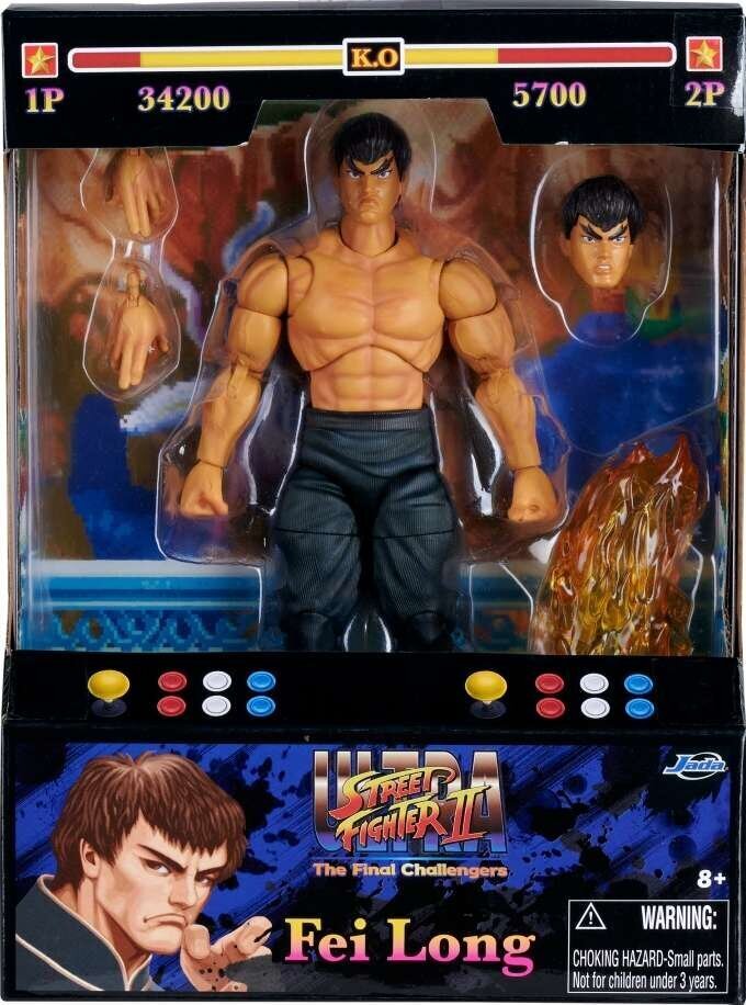 Street Fighter Fei-Long keräilytoimintahahmo lisävarusteineen hinta ja tiedot | Poikien lelut | hobbyhall.fi