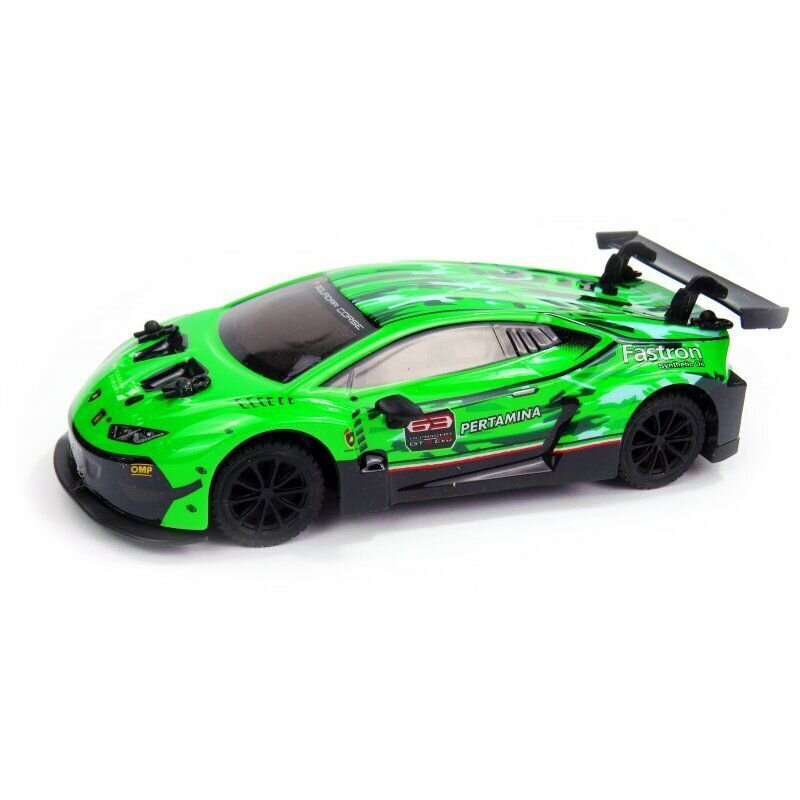 Rc-auto Lamborghini Huracán gt3, vihreä hinta ja tiedot | Poikien lelut | hobbyhall.fi